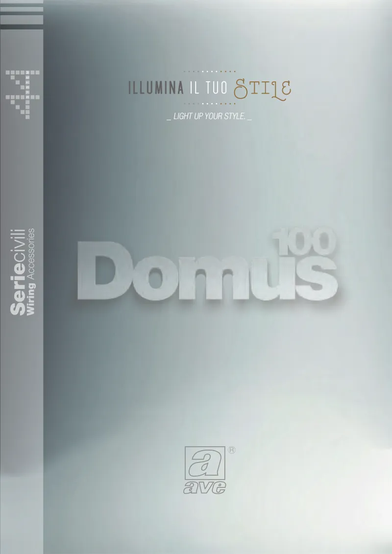 AVE Seriecivili Wiring Ccessories Domus